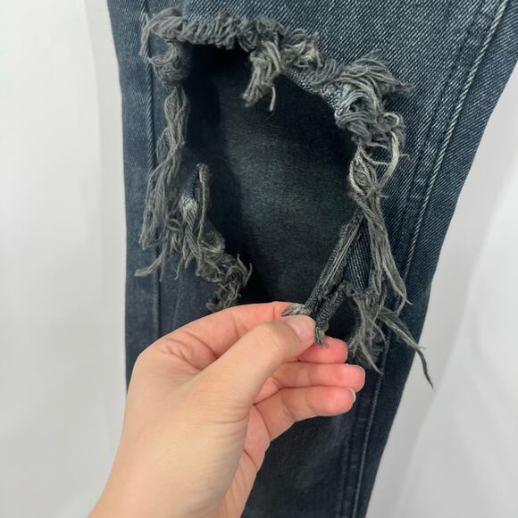 One x One Teaspoon Low Waist Awesome Baggies Jeans Distressed - Picture 5 of 9